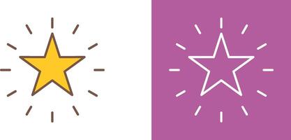 Unique Star Icon Design vector