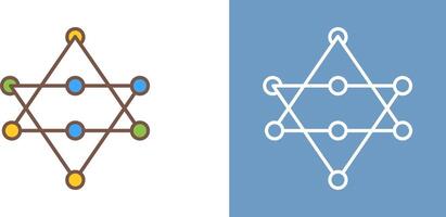 Unique Networks Icon Design vector