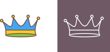 Rey corona icono diseño vector
