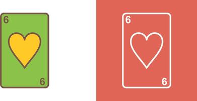 Hearts Card Icon Design vector