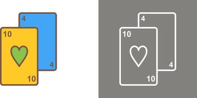 jugando tarjetas icono diseño vector