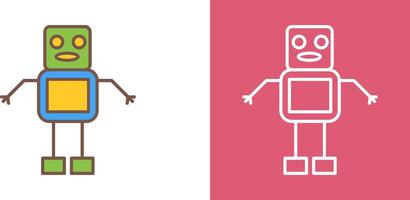 Unique Robot Icon Design vector
