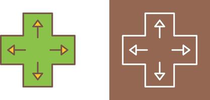 Unique Direction Keys Icon Design vector
