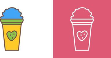 Unique Strawberry Milkshake Icon Design vector