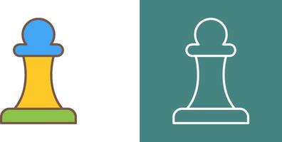 Unique Pawn Icon Design vector