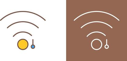 único Wifi firmar icono diseño vector