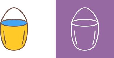 Unique Water Bucket Icon Design vector