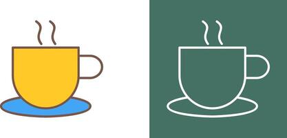 Unique Hot Coffee Icon Design vector