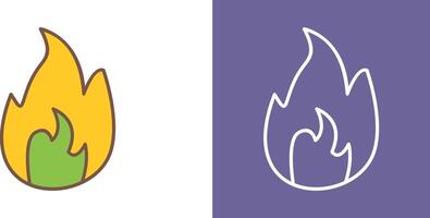 Unique Flame Icon Design vector