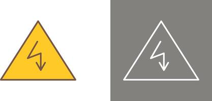 Unique Electricity Danger Icon Design vector