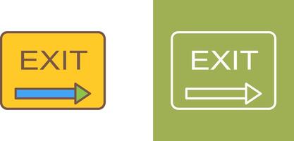 Unique Exit Icon Design vector