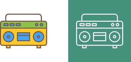 Casette Player Icon Design vector