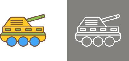 Infantry Tank Icon Design vector