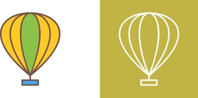 Hot Air Balloon Icon Design vector