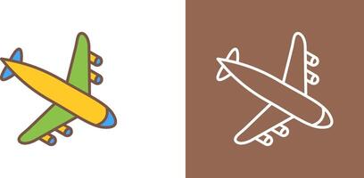 Landing Airplane Icon Design vector