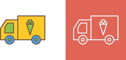 Icecream Van Icon Design vector