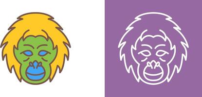 Orangutan Icon Design vector