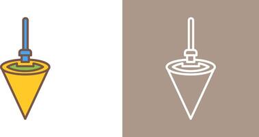 Plumb Bob Icon Design vector