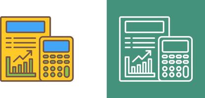 Calculating Icon Design vector