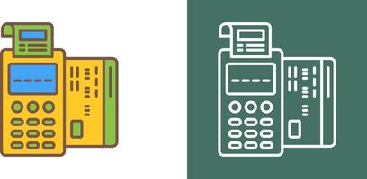 Pos Terminal Icon Design vector