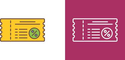 Voucher Icon Design vector