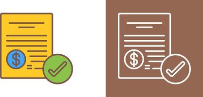 Paid Icon Design vector