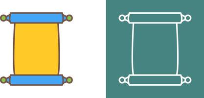 Scroll of Paper Icon Design vector