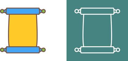 Scroll of Paper Icon Design vector