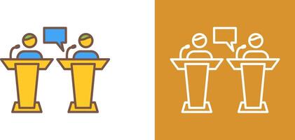 Debate Icon Design vector