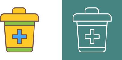 Dustbin Icon Design vector