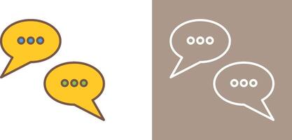 Conversation Bubbles Icon Design vector