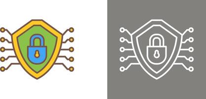 Cyber Security Icon Design vector