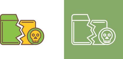 Infected Files Icon Design vector