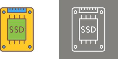 Ssd Icon Design vector