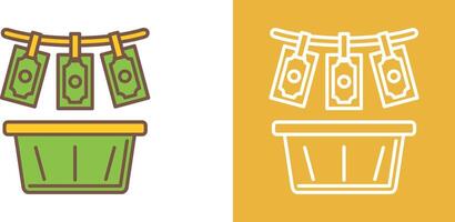 Money Loundering Icon Design vector