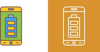 Mobile Battery Icon Design vector