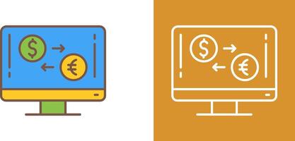 Currency Exchange Icon Design vector