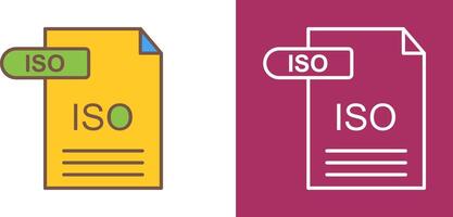 ISO Icon Design vector