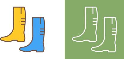 Gardening Boots Icon Design vector