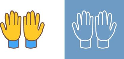 Gardening Gloves Icon Design vector
