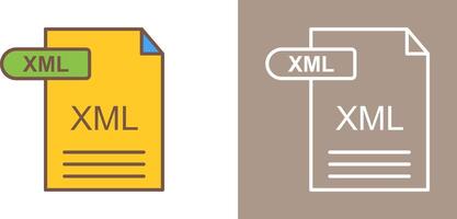 xml icono diseño vector