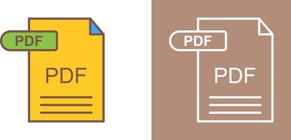 PDF Icon Design vector