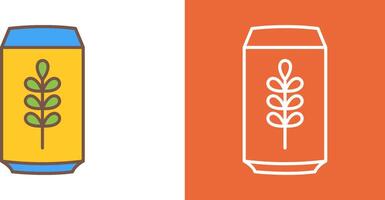 Beer Can Icon Design vector