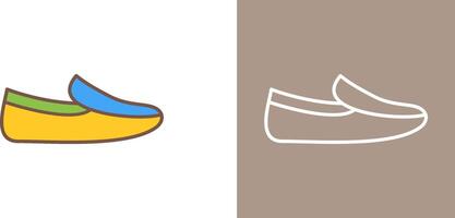 de los hombres mocasines icono diseño vector