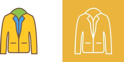 Stylish Jacket Icon Design vector