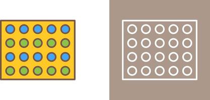 Colored Palette Icon Design vector