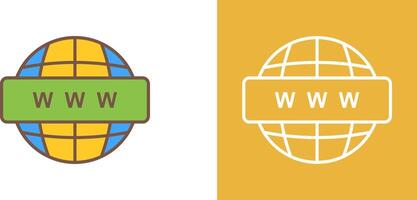 World Wide Web Icon Design vector