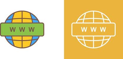 World Wide Web Icon Design vector