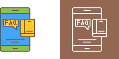 Faq Icon Design vector