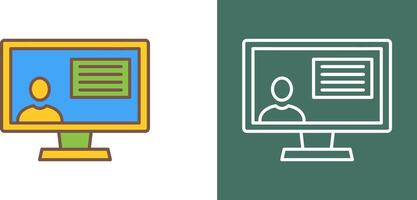 Distance Education Icon Design vector